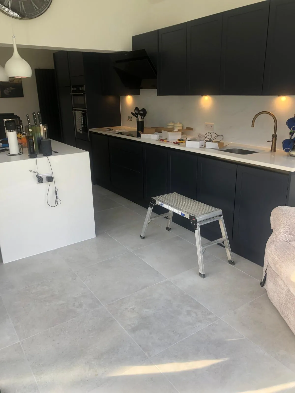 The finished kitchen.